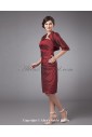 Taffeta Strapless Knee-length Sheath Mother Of The Bride Dress with Jacket