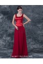 Satin Square Neckline Floor Length A-line Mother Of The Bride Dress with Jacket