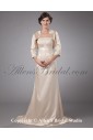 Satin Strapless Sweep Train A-line Mother Of The Bride Dress with Jacket
