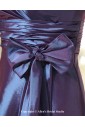 Taffeta V-Neck Knee-Length A-line Bridesmaid Dress with Bow