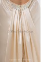 Satin Sweetheart Neckline Column Sweep Train Embroidered Prom Dress