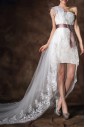 Organza Halter Ball Gown with Crystal