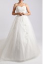 Organza Sweetheart Floor Length Ball Gown with Crystal