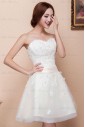 Lace and Satin Sweetheart Dress with Bow