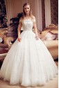 Lace,Net Off-the-Shoulder Ball Gown Dress with Bead
