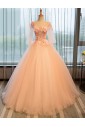 Ball Gown Scoop Evening / Prom Dress with Embroidery