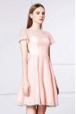 A-line Scoop Evening / Prom Dress with Embroidery