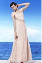 Scoop Floor-length Sleeveless Chiffon Formal Prom / Evening Dress