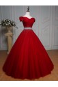 Ball Gown Off-the-shoulder Tulle Prom / Formal Evening Dress with Crystal