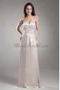 Satin Sweetheart Neckline Floor Length Column Embroidered Prom Dress