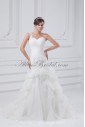 Organza Sweetheart Neckline Floor Length A-line Wedding Dress