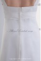 Satin and Net Straps Neckline A-line Ankle-Length Embroidered Wedding Dress
