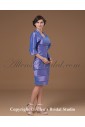 Taffeta Strapless Knee-Length Sheath Mother Of The Bride Dress with Ruffle and Jacket