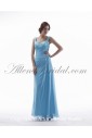 Chiffon Shoulder Straps Neckline Ankle-Length Empire Mother Of The Bride Dress with Ruffle