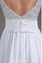Chiffon Sweetheart Neckline Corset White Short Sequins Cocktail Dress
