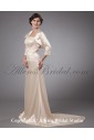 Satin Strapless Sweep Train A-line Mother Of The Bride Dress with Jacket