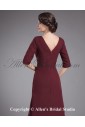 Chiffon V-Neck Sweep Train A-line Mother Of The Bride Dress with Pleated and Ruffle