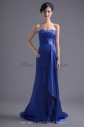 Satin Sweetheart Neckline A-line Sweep Train Crisscross Ruched Prom Dress