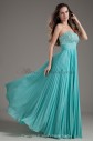 Chiffon Sweetheart Neckline Column Floor-Length Sequins Prom Dress