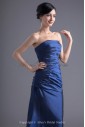 Taffeta Straless Neckline A-line Floor Length Directionally Ruched Prom Dress