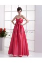 Taffeta Sweetheart Floor Length A-line Bridesmaid Dress with Ruffle