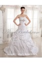 Taffeta Sweetheart Court Train Ball Gown Wedding Dress