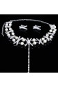 New Style Pearls and Rhinestones Wedding Jewelry Set,Including Necklace,Earrings and Tiara