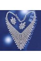 New Style Luxurious Rhinestones Wedding Jewelry Set,Including Necklace,Earrings and Tiara