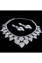 Luxurious Wedding Jewelry Set, Including Headpiece,Earrings and Necklace with Alloy and Rhinestones