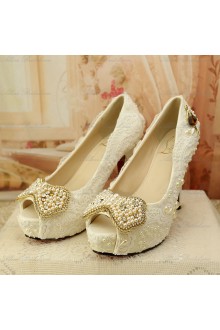 Perfect White Wedding Bridal Shoes for Sale 
