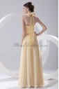 Chiffon Strapless Neckline Column Floor-Length Sash Prom Dress