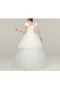 Satin Strapless Floor Length Ball Gown with Sequins