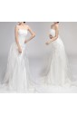 Tulle One Shoulder Floor Length Ball Gown with Sequins