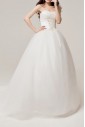 Lace V-neck Floor Length Ball Gown with Sequins
