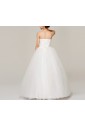 Organza Strapless Ball Gown Dress with Crystal