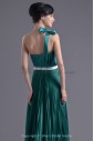Satin One-Shoulder Neckline Column Sweep Train Sash Prom Dress