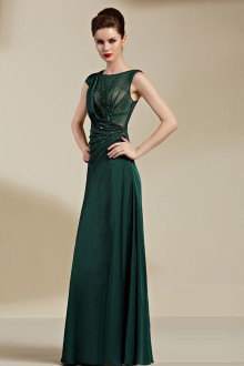 Scoop Floor-length Evening / Prom Dress with Paillettes