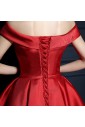 A-line Off-the-shoulder Satin Bridesmaid Dress