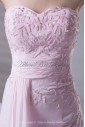 Chiffon Sweetheart Neckline Sheath Floor Length Embroidered Prom Dress