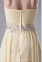Chiffon Sweetheart Neckline A-line Short Embroidered Cocktail Dress