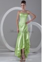 Satin Sweetheart Neckline Ankle-Length Sheath Embroidered Prom Dress