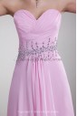 Chiffon Sweetheart Neckline Sweep Train Column Embroidered Prom Dress