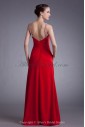 Chiffon Straps Neckline Floor Length A-line Embroidered Prom Dress