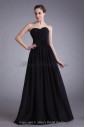 Chiffon Sweetheart Neckline Floor Length A-line Hand-made Flower Prom Dress