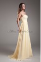 Chiffon Sweetheart Neckline Floor Length A-line Embroidered Prom Dress