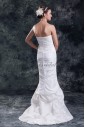 Taffeta Strapless Neckline Sweep Train Column Wedding Dress