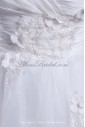 Organza Sweetheart Neckline Knee Length Sheath Embroidered Short Wedding Dress