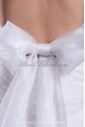 Organza Halter Neckline Floor Length A-line Embroidered Wedding Dress
