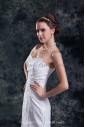 Lace Sweetheart Neckline Sweep Train Sheath Embroidered Wedding Dress