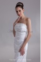 Taffeta Strapless Neckline Floor Length Mermaid Embroidered Wedding Dress